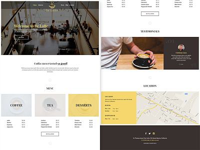 Be Latte - Coffee shop free PSD web template business coffee shop free free psd freebie photoshop psd ui web design web template