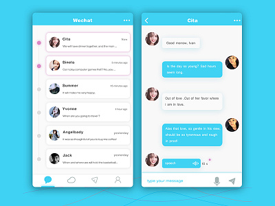 chat app app ui