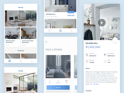 Real Estate App Concept app concept design estate interface ios mobile real ui ux