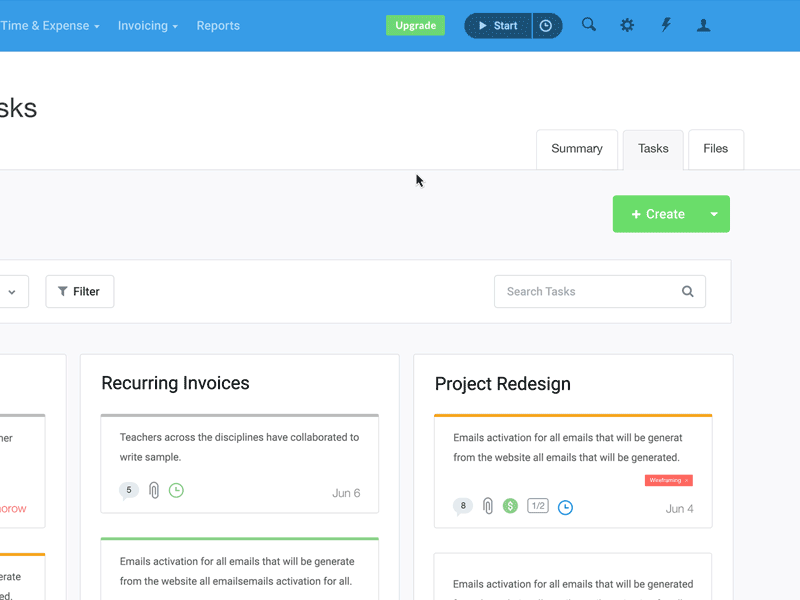 Global Time Tracker blue dashboard design give away invites product project management task management timer timesheet ui ux