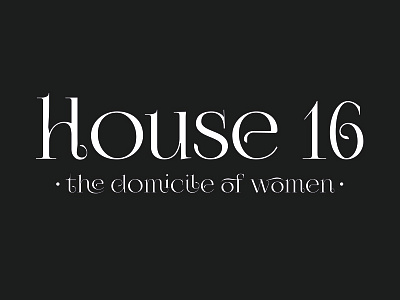 H16 logo boutique logo typography women