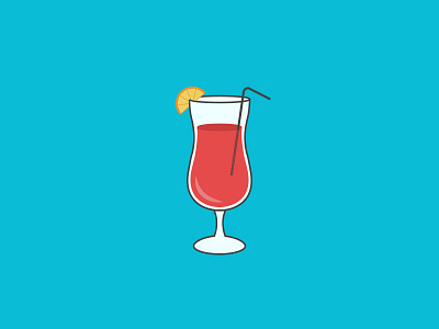 Cocktail cocktail glass illustration vector