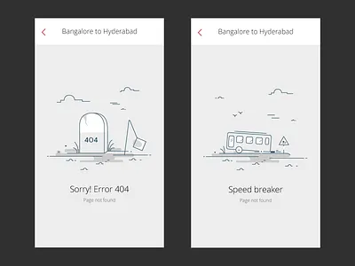 Error Message Screens. 404 design illustration