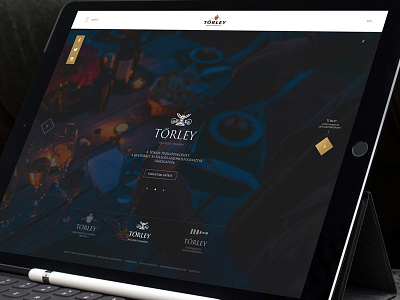 Törley Pezsgőpincészet responsive website design concept bor champagne drink pezsgő responsive törley ui ux vine web webdesign website