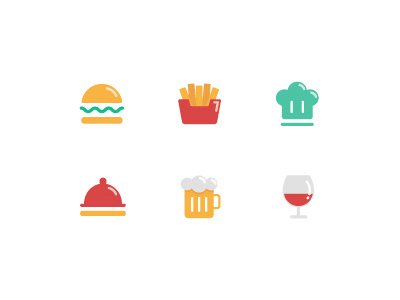 food icon beer food french fries hamburger icon