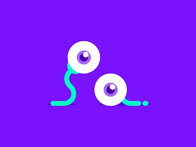 Eyes eyes flat illustration monster vibrant