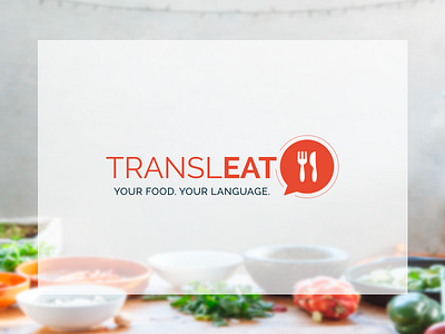 Transleat Logo brand design eat food identity illustrator language languages logo logofolio menu photoshop