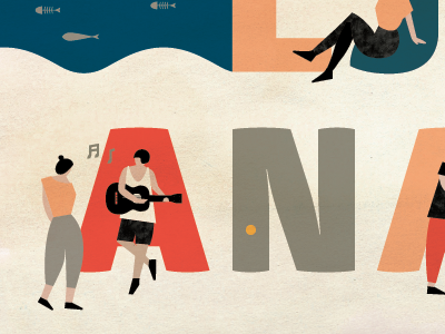 Oh! Ljubljana animation colours illustration typography