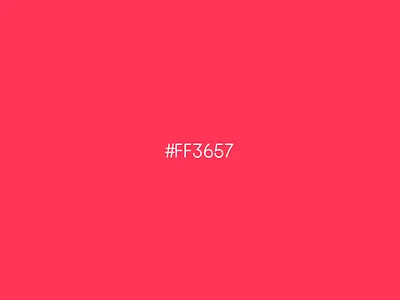 FF3657 color design red ui