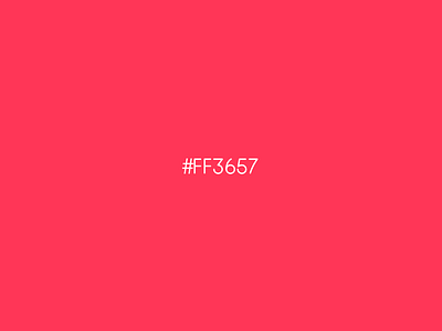 FF3657 color design red ui