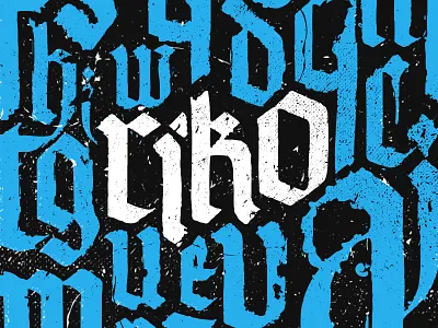 Random Thing WIP brush calligraphy lettering logo