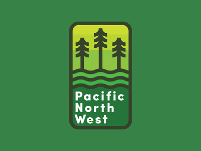 Pacific North West badge patch pnw thick lines vancouver