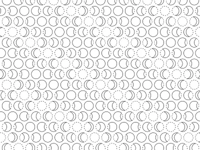 Moon Cycle circle cycle dashed moon pattern vector