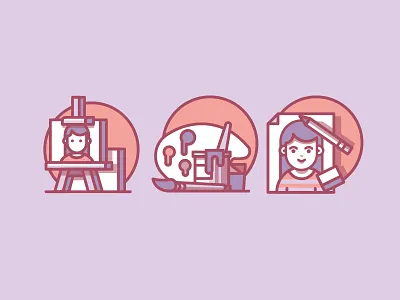 Arty Farty Icons art canvas drawing icon icons illustration paint painting pencil