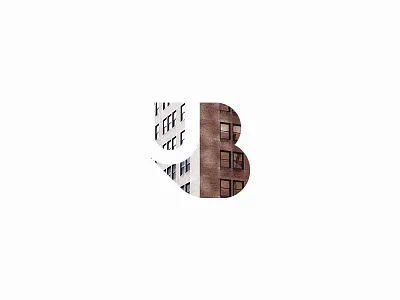 B x U logotype b branding buildings cities data identity logo mark people platform streets u