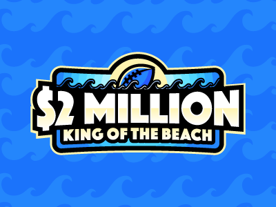 King of the Beach atlantis beach daily fantasy sports dfs fantasy football logos nfl sports sports design sports logos