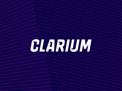 Clarium brand custom font identity logo purple type design typeface typography