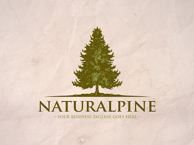 Pine Tree Logo Template forest landscape logo template natural nature oak organic pine stock logo tree trees wood