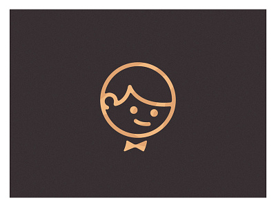 Elegance is everything boy bronce carpet elegance gold kid logo red simple smoking stroke