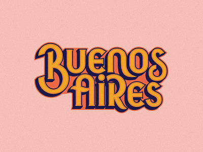 The Good Ones II buenos custom lettering pink south america spanish vin conti