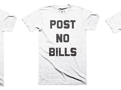 Post No Bills // Cotton Bureau font grain letter lettering old retro texture type typeface typography vintage