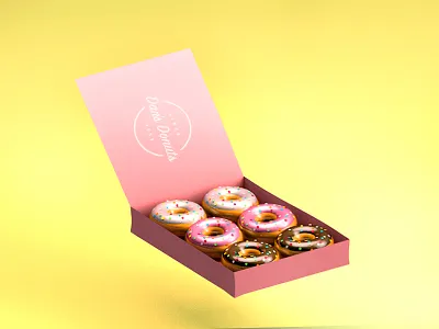 Dan's Donuts 3d donut doughnut food model