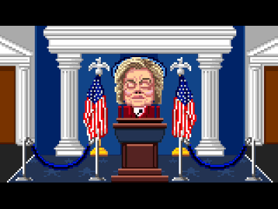 Thrillary & Hump 8 bit after effects animation cartoon character design game design pixel pixel art presidential election retro