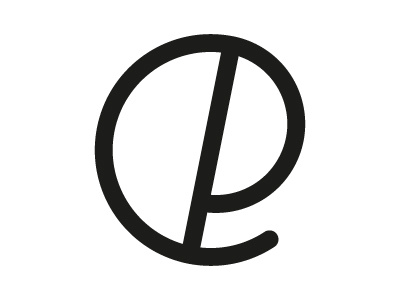 e letter typography