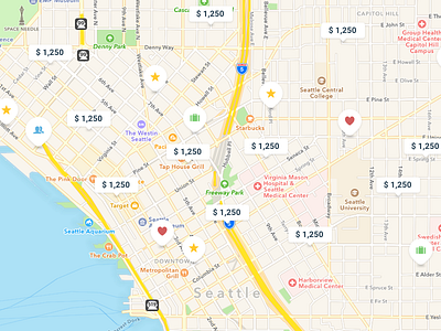 Marker concepts on map labels map markers map pins maps markers pins