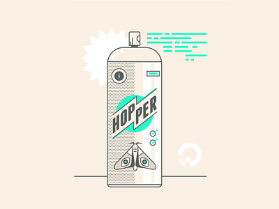 Debug bug can code debug illustration spray