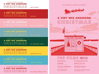 A Very Wes Anderson Christmas (2 Color Film Versions) christmas film moonrise kingdom museum films museum of art okcmoa oklahoma oklahoma city wes anderson