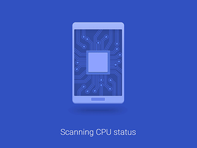 Cpu scan motion app icon ui