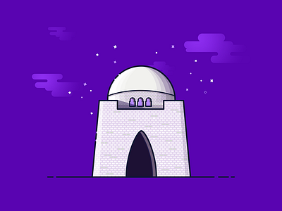 Jinnah Mausoleum 2d illustration jinnah karachi mausoleum mazar mbe pakistan quaid tomb