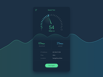 Day 012 - Speed Test data ui