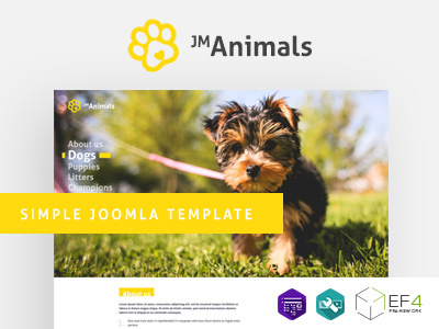 Animals Joomla Template joomla template psd design