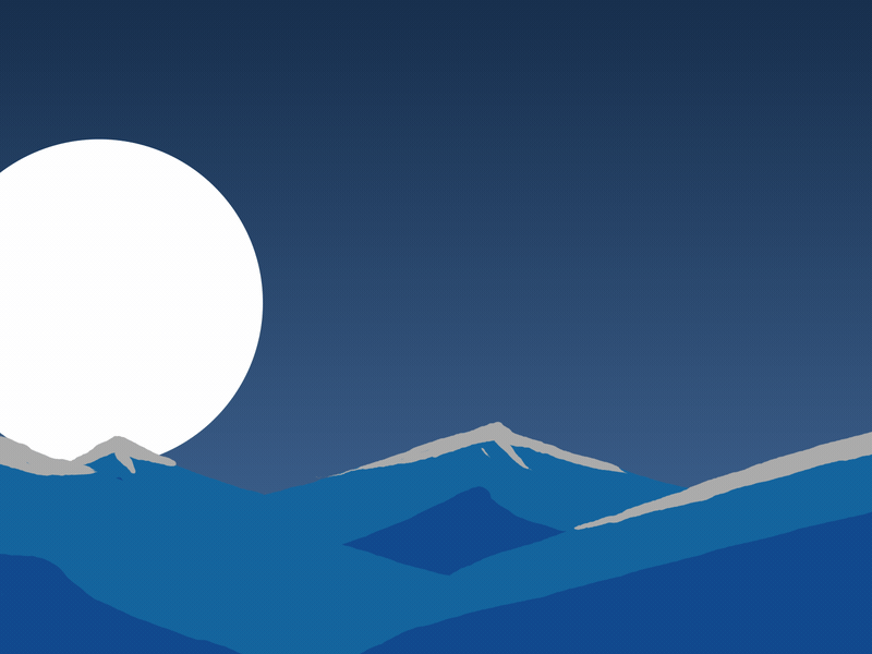 Moonrise after effects animation anime frame hand drawn hand drawn hokusai illustrator motion design motion graphics water