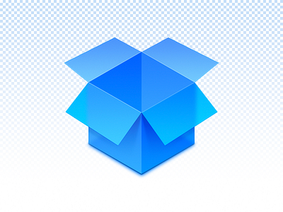 Transparent Box blue box icon transparent