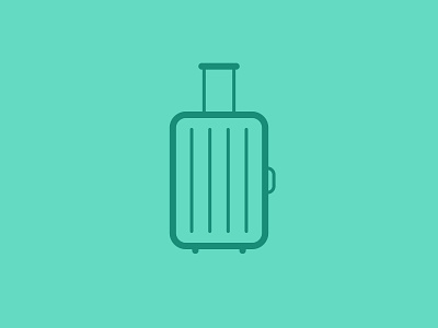 Day 81 - Suitcase - 100 Days of Icons 100 bunny days icon illustration melbourne sam suitcase
