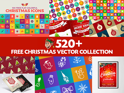 520+ Newest Free Christmas Vector Collection christmas vector