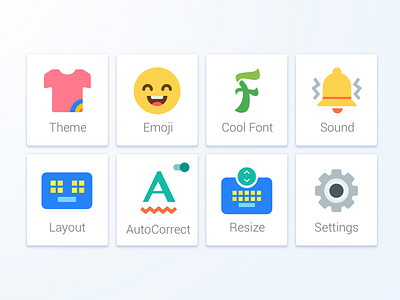 Some Icons for a keyboard color emoji font icons keyboard style theme