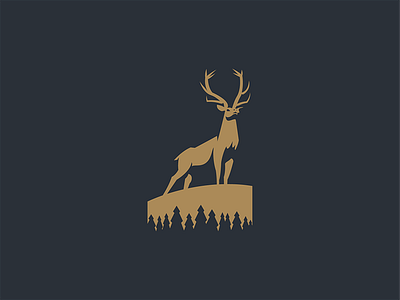 Elk adventure animal business deer elk freedom icon logo mark negativespace pines stag