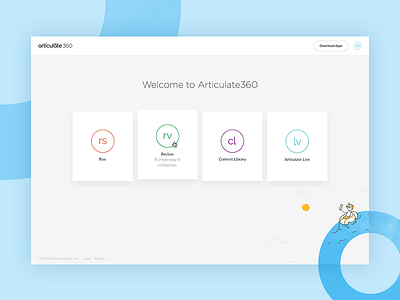 Articulate 360: Dashboard