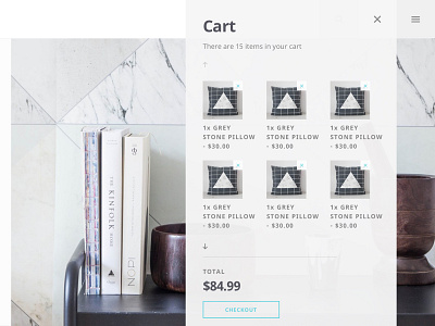 Mini Cart cart design interface ui ux