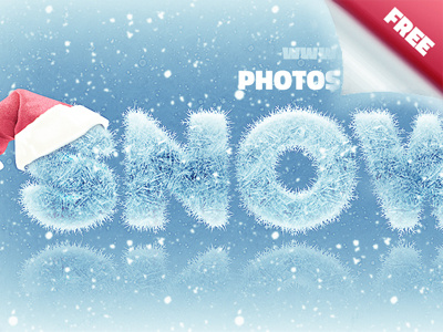 Free Snow And Ice Photoshop Text Effect ice photoshop style ice photoshop text effect snow photoshop style snow text effect snowfall photoshop snowflake brushes