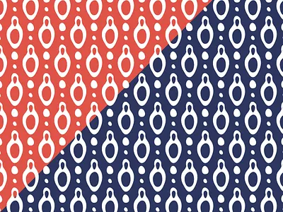 Baubles Pattern coral illustration navy pattern tableware vector