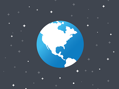 Onboarding Graphic: World atlas earth galaxy globe illustration nationwide sketch 3 space stars world