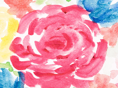 Floral illustration watercolor