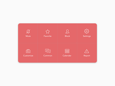Chat icons app block chat favourite flat graphics icon mute options