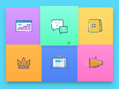 Icon set 2 crm flat icons graphic design icon icons illustration smm vector web design