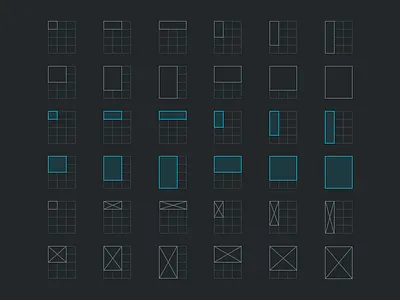 Widget Icon Assets assets blue dark design grey grid icon ios iphone mobile ui ux